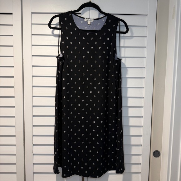 nine britton Dresses & Skirts - Workwear Office Nine‎ Britton Womens XL Black Floral Sleeveless Sheath Dress New